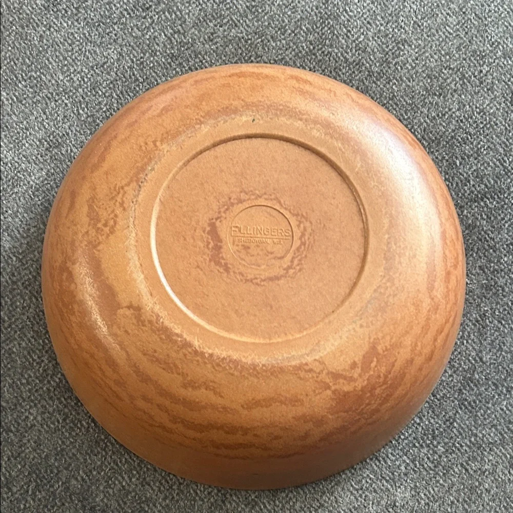 Vgt Ellingers agatized wood bowl. 3 inches tall 9 inches wide. - Picture 4 of 5